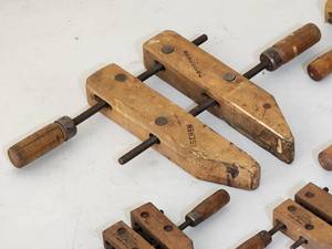 lot 114 image: Assorted Woodworking Clamps