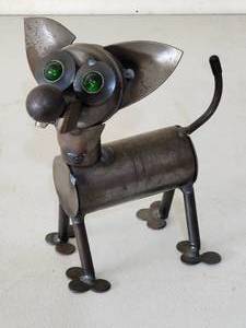 lot 142 image: Chihuahua Welded Art Piece