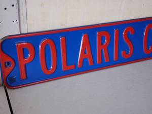 lot 214 image: Metal Polaris Wall Sign