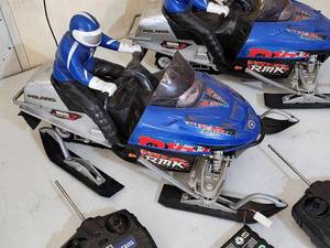lot 220 image: (2) RC Snowmobiles with Accessories