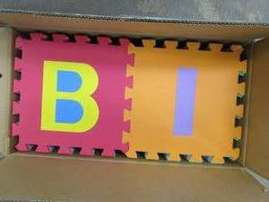 lot 117 image: Trademark Games Interlocking Foam Tile Play Mat with Letters (OPEN BOX)