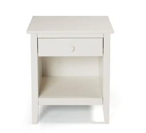 lot 186 image: Alaterre Furniture Simplicity Nightstand in White (OPEN BOX)