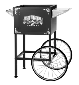lot 202 image: Popcorn Cart in Black - 83-DP-5402 (OPEN BOX, SOME OF THE HARDWARE IS LOOSE)