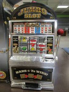 lot 215 image: Jumbo Slot Machine Bank Replication (OPEN BOX)