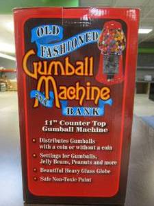 lot 217 image: 6270 Great Northern 11 Junior Vintage Old Fashioned Candy Gumball Machine Bank Toy (OPEN BOX)