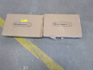 lot 269 image: LOT OF 2 - Stalwart 11.325 in. x 17.75 in. x 15.325 in. White Plastic Sink and Cabinet Organizer (OPEN BOX)