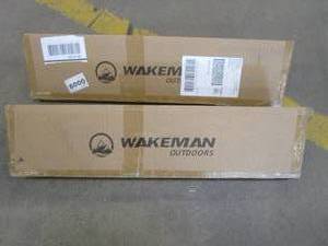 lot 273 image: Lot of 2 - Wakeman Spawn Series Kids Spincast Combo and Tackle Set, Green (OPEN BOX)