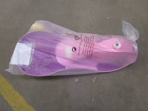 lot 347 image: Pink & Purple Wiggle Ride on Car for Kids (OUT OF BOX)