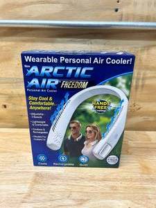 ARCTIC AIR Freedom Personal Air Cooler - Portable 3-Speed Neck Fan, Hands-Free Wearable Design, Lightweight, Cordless And Rechargeable