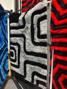 DAHDOUL Memphis Collection 5 x 8 Area Rug- BlackSilver