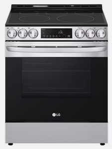 LG ProBake EasyClean 30-in Smooth Surface 5 Elements 6.3-cu ft Self-Cleaning Convection Oven Slide-in Electric Range (Stainless Steel) (Retails for $1899)