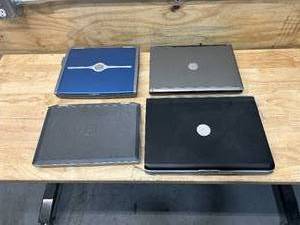 DELL Lot of 4 Laptop Computers