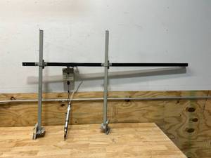 Retractable Air Powered Screw Driver on Work Bench Mount