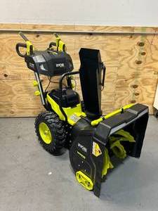 RYOBI 40V HP 40V HP Brushless 24 2-Stage Cordless Electric Self-Propelled Snow Blower - (4) 6 Ah Batteries & 2 Chargers (RY40807)