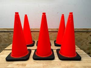 Lot of 8 SafetyTraffic Cones