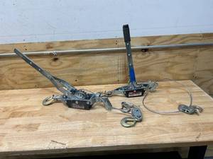 Lot of 2- Winch Cable Pullers