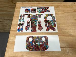 Glossy Glitter Skin Decal Wrap for DJI Mini 2 Portable Drone sticker Acid Trippy