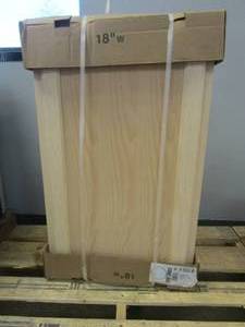 lot 31 image: Hampton Bay  Hampton Assembled 18x30x12 in. Wall Kitchen Cabinet in Unfinished Beech