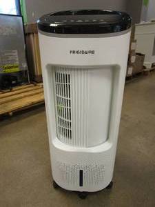 lot 32 image: Frigidaire  350 CFM 4-Speed 2-In-1 Evaporative Cooler (Swamp Cooler) and Fan with Wide Angle Oscillation for 250 sq. ft. - White (SLIGHTLY USED, NO REMOTE)