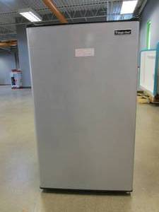 lot 34 image: Magic Chef  3.3 cu. ft. Mini Fridge in Stainless Look (DENT ON THE TOP, SEE PHOTOS)