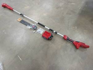 lot 77 image: Toro  10 in. 60-Volt Lithium Ion Cordless Electric Pole Saw - Battery and Charger Included (NICE CONDITION)