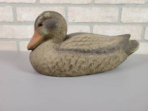 lot 302 image: Vintage Carry-Lite Dura Beak Duck Decoy - Kelley-How-Thomson Co. Duluth, MN