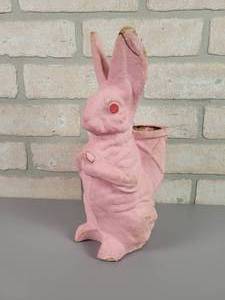 lot 309 image: Vintage Papier Mache Easter Bunny