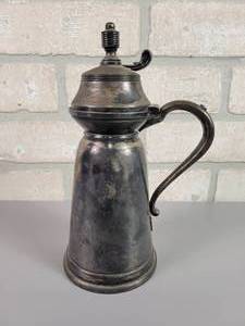 lot 349 image: Antique Derby Silver Co. Coffee Pot - Patent May 24, 1881