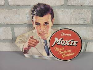 lot 357 image: Drink MOXIE Cardboard Store Display