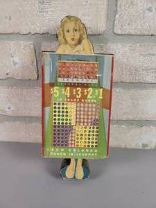 lot 374 image: Vintage Pin-Up Girl Punch Board