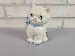 lot 405 image: Antique HUBLEY Cast Iron Kitty Coin Bank
