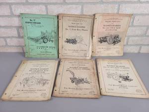 lot 435 image: (6) Massey-Harris Manuals