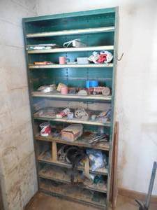 lot 34 image: Garage Shelving With contents