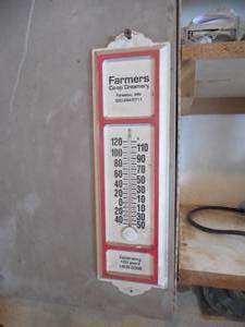 lot 35 image: (2) antique Thermometer