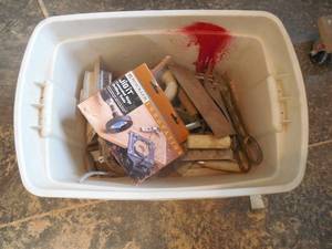 lot 66 image: Assorted tote of tools