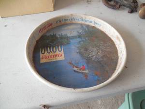 lot 78 image: Hamms Round Beer tray