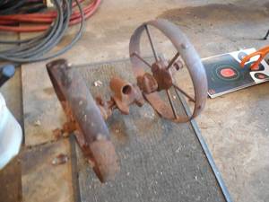 lot 137 image: Antique wheel with axle
