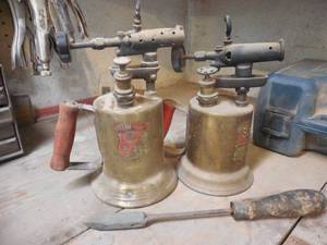 lot 144 image: 2 antique Bertz Torches