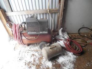 lot 156 image: Craftsman Air Compressor 3hp  20 gallon
