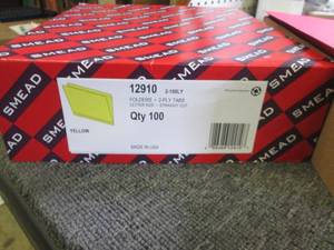 box of 100 2-ply tab folders ...