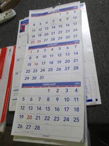lot of 9 2023 calendars ...