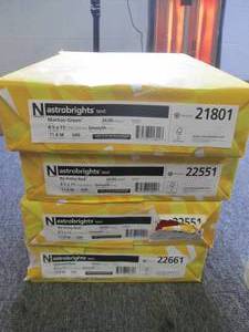 4 reams of astro bright 8.5 x 11 in...