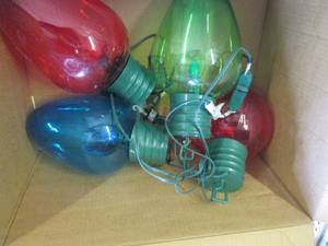 4 big christmas plugin bulb lights ...
