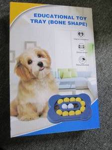 dog educational toy tray bone shape...