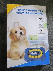 dog educational toy tray bone shape...