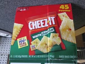 box of 45 1.5 oz bags of cheez-its ...