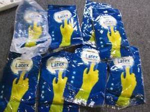 8 packages of XL yellow latex flock...