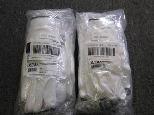 2 12 packs of g tek Xl white glove...