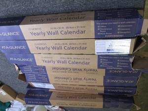 8 yearly at a glance wall calendars...