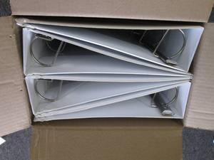 case of 4 2 inch 3 ring binders ...